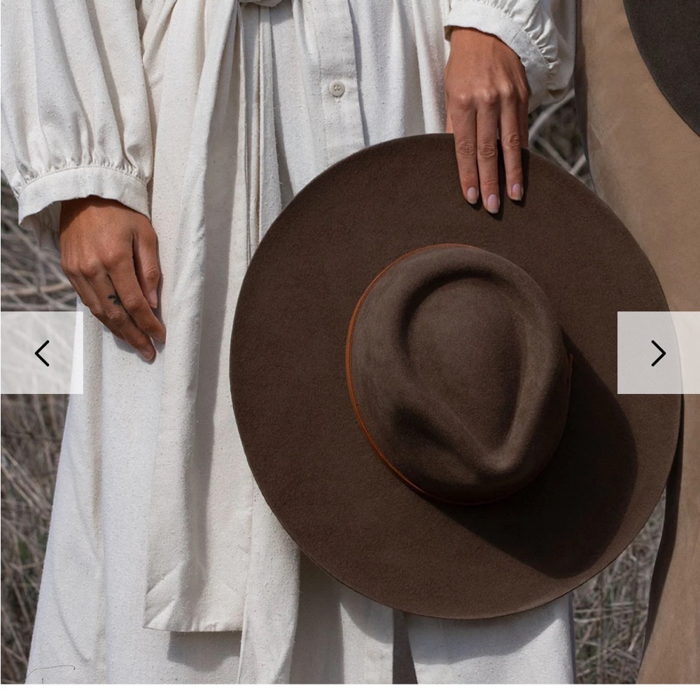 Free people x Minga La Vida Wool Rancher Hat - Oak - Picture 3 of 6